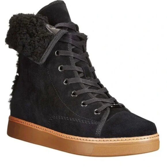 Coach Ramsey Suede Winter Ankle Boots - Picture 2 of 4